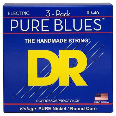 DR Strings Pure Blues PHR-10 3Pack DR Strings Pure Blues PHR-10 3Pack