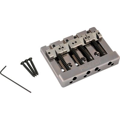 Fender Hi Mass Bridge IV Thru BKCH schwarz verchromt Fender Hi Mass Bridge IV Thru BKCH schwarz verchromt