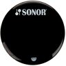 Sonor "24" Front Head Black with Hole" Schwarz mit Sonor Logo