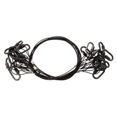 Stairville Safety Set 60cm/1,5mm Bk 10pcs Stairville Safety Set 60cm/1,5mm Bk 10pcs