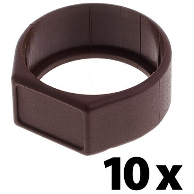 Neutrik XCR Ring Brown 10x Braun Neutrik XCR Ring Brown 10x Braun