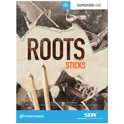 Toontrack SDX Roots Sticks - Erweiterung für Superior 2.0 Toontrack SDX Roots Sticks - Erweiterung für Superior 2.0