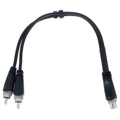 Cordial Y-Adapter 14888 Jack / Cinch-RCA - 0,30 m PVC schwarz Cordial Y-Adapter 14888 Jack / Cinch-RCA - 0,30 m PVC schwarz