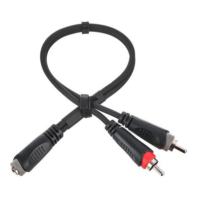Cordial 14889 Stereo-Audio Y-Adapterkabel - 0,30 m, Schwarz Cordial 14889 Stereo-Audio Y-Adapterkabel - 0,30 m, Schwarz