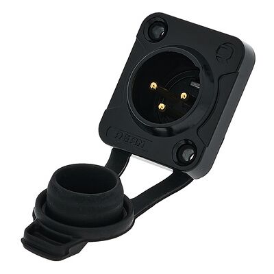 Rean RRX3M-Z 3-poliger Außen-XLR-Stecker - Männlich, D-Size Flansch Rean RRX3M-Z 3-poliger Außen-XLR-Stecker - Männlich, D-Size Flansch