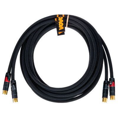 Vovox vita protect A 2x 3,5m RCA/RCA Schwarz Vovox vita protect A 2x 3,5m RCA/RCA Schwarz