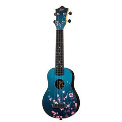 Flight Sakura Travel Soprano Ukulele Cherry Blossom Print