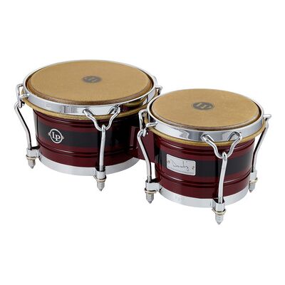 LP L201A-JR Rodriguez Bongo Set Dark Wood Stain mit Black Stripe und Gloss Finish LP L201A-JR Rodriguez Bongo Set Dark Wood Stain mit Black Stripe und Gloss Finish