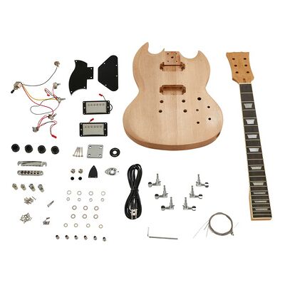 Harley Benton Electric Guitar Kit DC Style Natur Harley Benton Electric Guitar Kit DC Style Natur