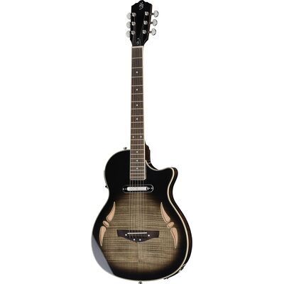 Harley Benton Nashville-Steel Flame Black Burst Hochglanz Harley Benton Nashville-Steel Flame Black Burst Hochglanz