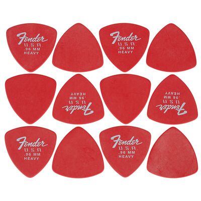 Fender 346 Dura-Tone Picks FRD Fiesta Red Fender 346 Dura-Tone Picks FRD Fiesta Red