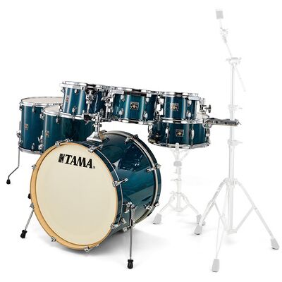 Tama Superst. Classic 7pcs -PGHP Gloss Sapphire Lacebark Pine Tama Superst. Classic 7pcs -PGHP Gloss Sapphire Lacebark Pine
