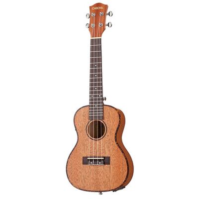 Cascha E-Concert Ukulele Premium Mah Natur Cascha E-Concert Ukulele Premium Mah Natur