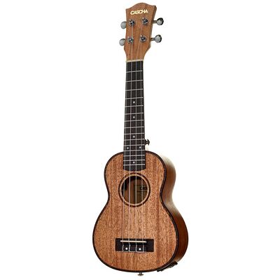 Cascha E-Soprano Ukulele Premium Mah Natur Cascha E-Soprano Ukulele Premium Mah Natur