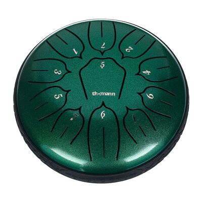 Thomann "Tongue Drum 6" Lotus JG D" Juwelgrün Thomann "Tongue Drum 6" Lotus JG D" Juwelgrün