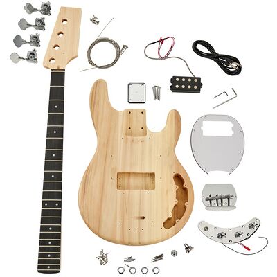 Harley Benton Bass Guitar Kit MB-Style Natur Harley Benton Bass Guitar Kit MB-Style Natur
