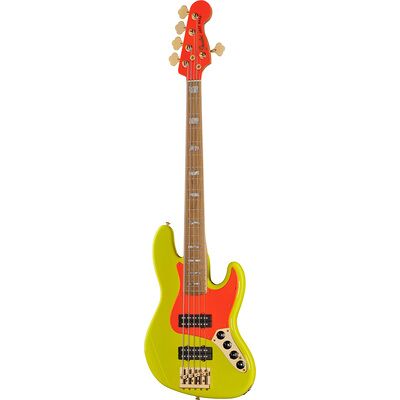 Fender MonoNeon Jazz Bass V NY Neon Yellow Fender MonoNeon Jazz Bass V NY Neon Yellow