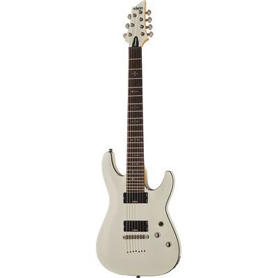 Schecter Demon 7 Vintage White Vintage White Schecter Demon 7 Vintage White Vintage White