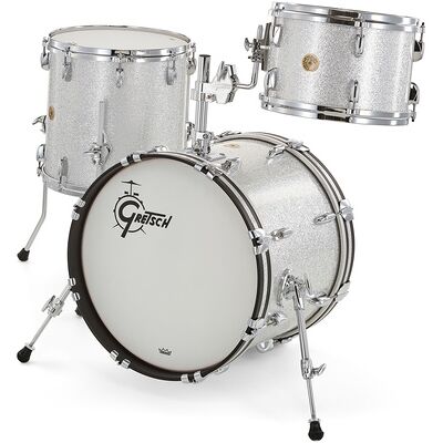 Gretsch Drums USA Custom 18 Silver Sparkle Silver Sparkle Gretsch Drums USA Custom 18 Silver Sparkle Silver Sparkle
