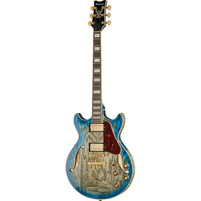 Ibanez AM93QA-JBB Jet Blue Burst Hochglanz Ibanez AM93QA-JBB Jet Blue Burst Hochglanz