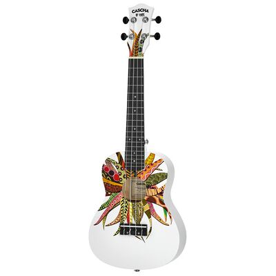 Cascha Dreamcatcher Concert Ukulele Weiß Hochglanz Cascha Dreamcatcher Concert Ukulele Weiß Hochglanz