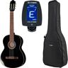 Thomann Classic 4/4 Guitar Blac Bundle Schwarz Hochglanz