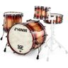 Sonor SQ2 1up1down Candy Red over AM Candy Red Burst über American Walnut