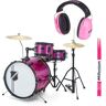 Millenium Youngster Drum Set Bundle Pink Pink Sparkle