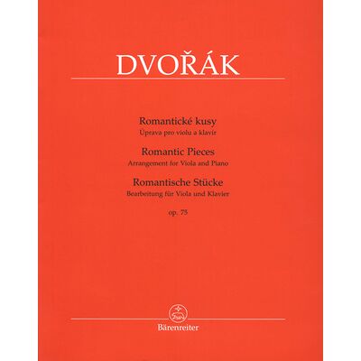 Bärenreiter Dvorák Romantische Stücke Bärenreiter Dvorák Romantische Stücke