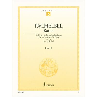 Schott Pachelbel Kanon Piano Schott Pachelbel Kanon Piano