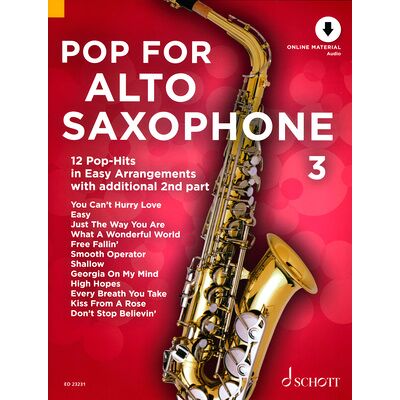 Schott Pop For Alto Saxophone 3 Schott Pop For Alto Saxophone 3