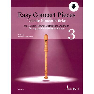 Schott Easy Concert Pieces Recorder 3 Schott Easy Concert Pieces Recorder 3