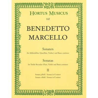 Bärenreiter Marcello Sonaten 2 Bärenreiter Marcello Sonaten 2