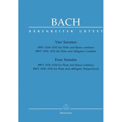 Bärenreiter Bach 4 Sonaten für Flöte Bärenreiter Bach 4 Sonaten für Flöte