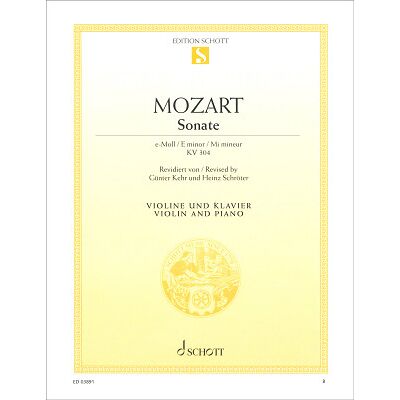 Schott Mozart Violinsonate KV 304 Schott Mozart Violinsonate KV 304