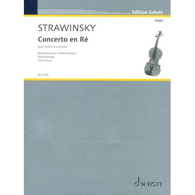 Schott Strawinsky Concerto En Ré Schott Strawinsky Concerto En Ré