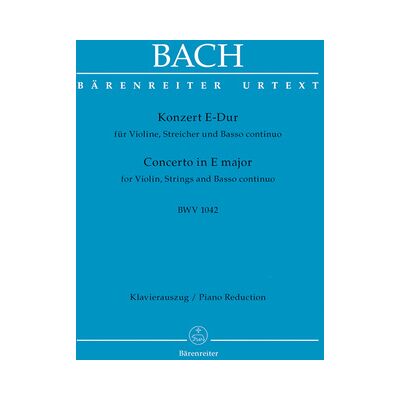 Bärenreiter Bach Violinkonzert BWV 1042 Bärenreiter Bach Violinkonzert BWV 1042