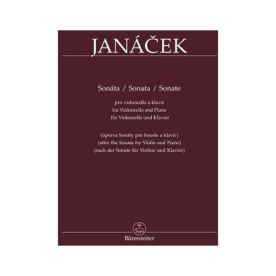 Bärenreiter Janácek Sonate for Violoncello Bärenreiter Janácek Sonate for Violoncello