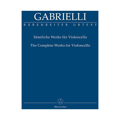 Bärenreiter Gabrielli Werke für Cello Bärenreiter Gabrielli Werke für Cello