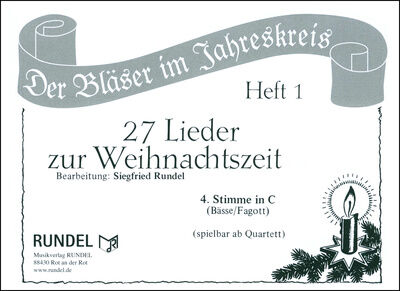 Musikverlag Rundel 27 Lieder Weihnacht 4 C T