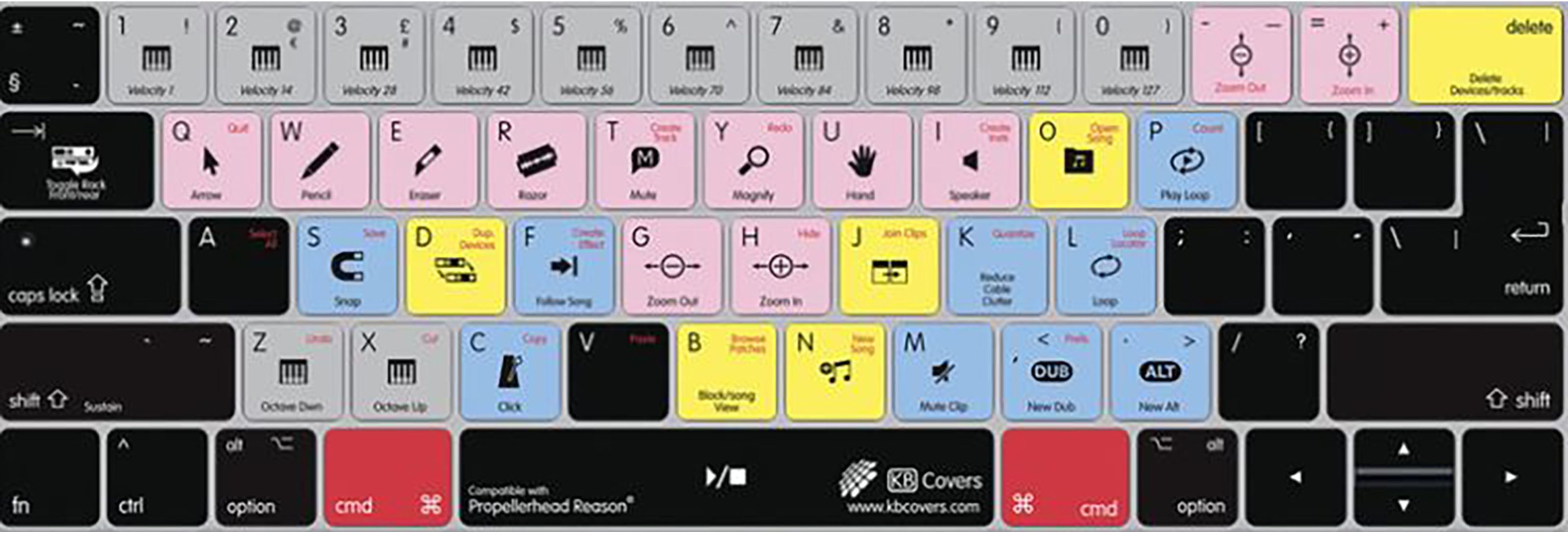 KB Covers Reason Keyboard Cove for MacBook Pro (Late 2016+) - Apple Tastatur Cover