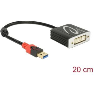 DeLock Adapter USB 3.0 Typ-A Stecker> DVI Buchse - Apple Adapter