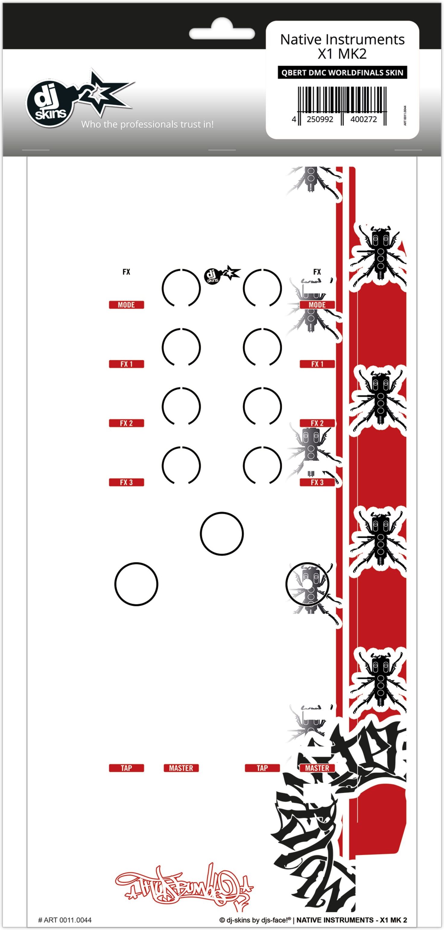 dj-skins Native Instruments X1 MK2 Skin Qbert DMC Worldfinals - DJ Skin