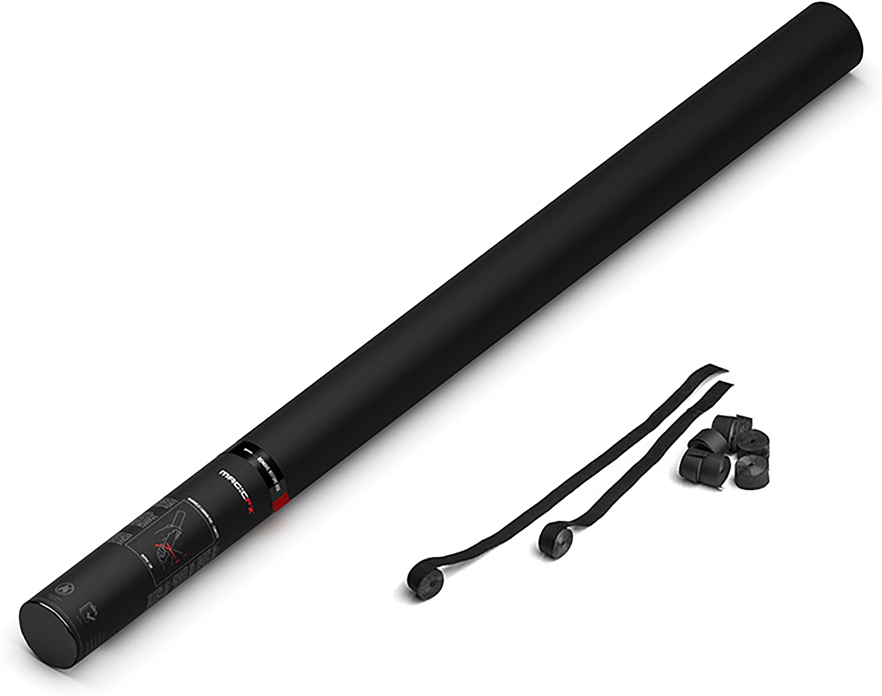 MagicFX Handheld Cannon PRO Streamers Black 80cm Elektrische Konfettikanone Konfetti Patrone Auffüllmaterial