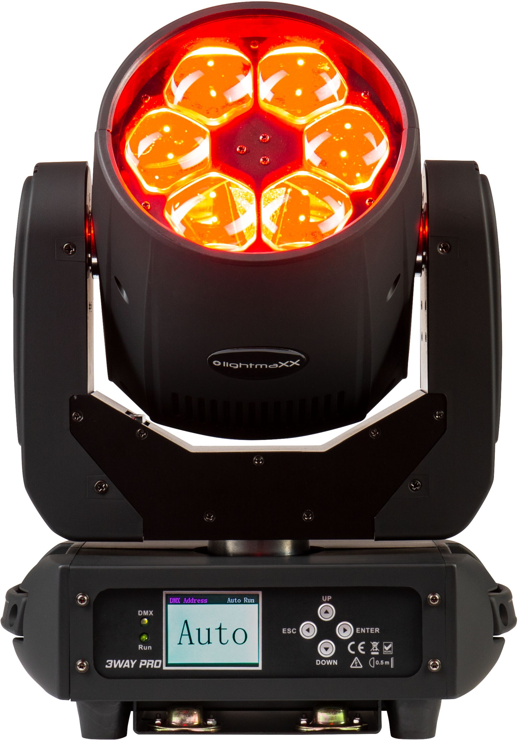 lightmaXX VEGA 3WAY PRO Beam WASH FX 6*40W RGBW Scanner Hybrid Moving Head Stage Light Bühnenlicht