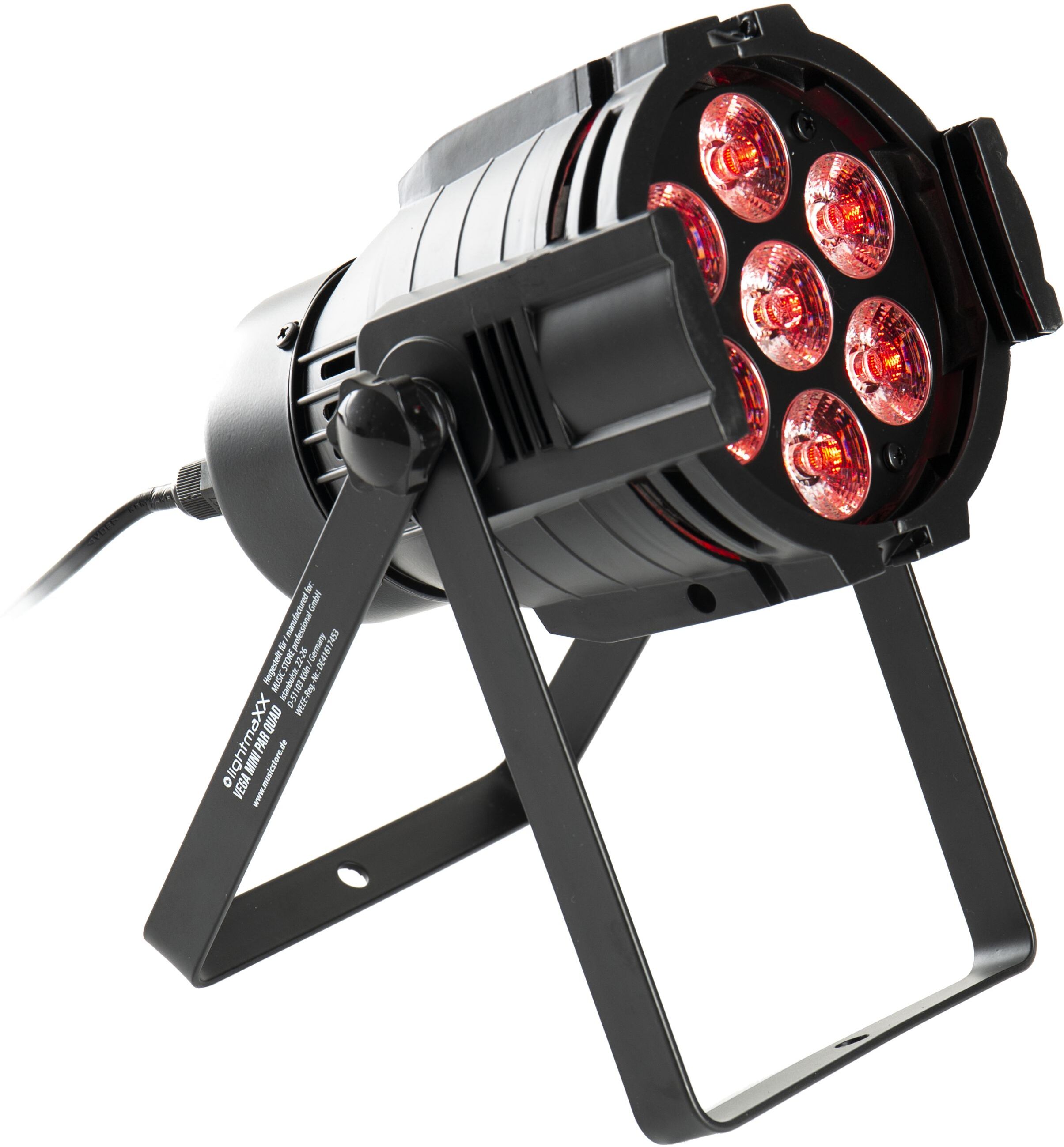 lightmaXX LED PAR Scheinwerfer VEGA Mini PAR Quad 7x8W RGBW