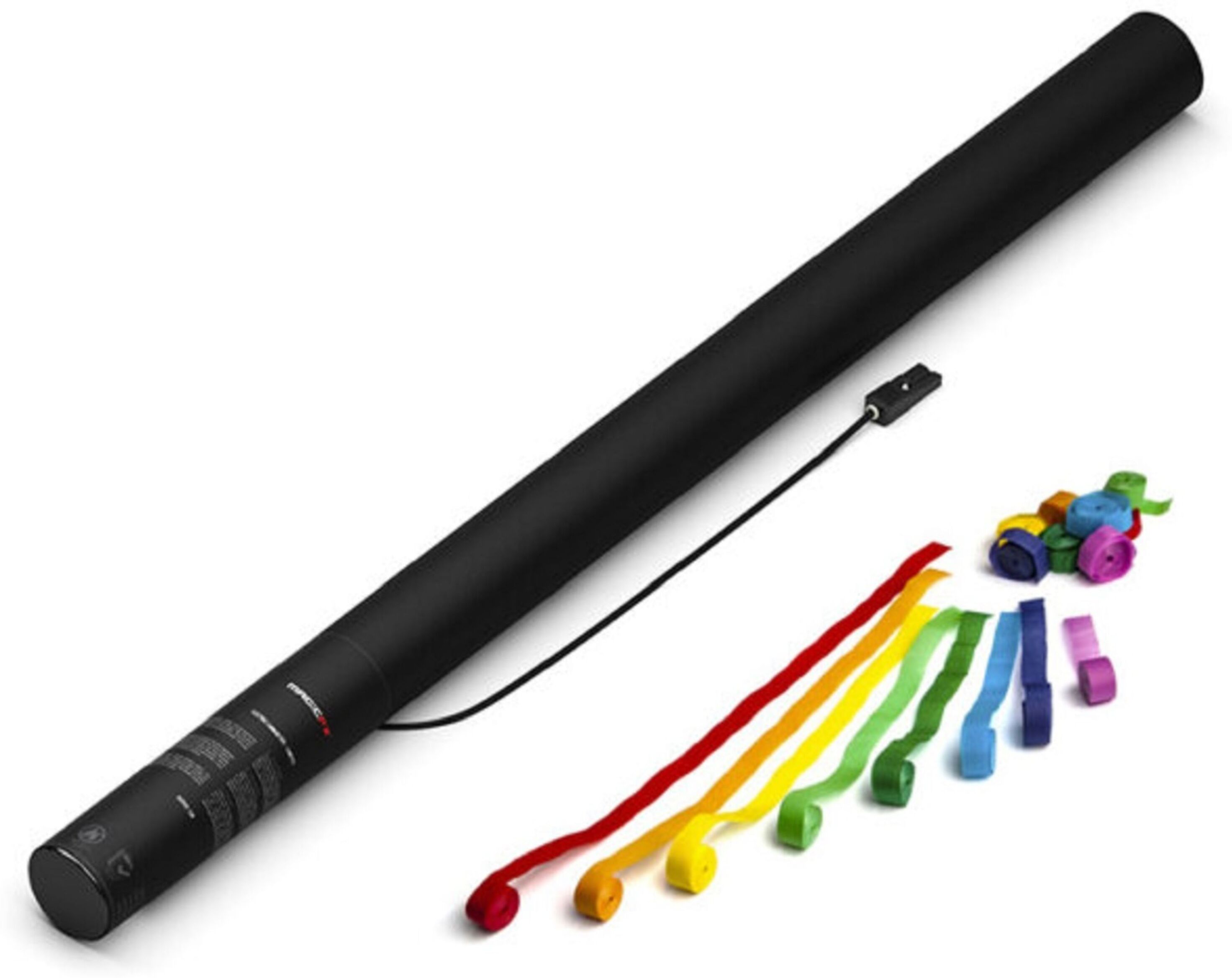 MagicFX Electric Cannon 80cm Str Multicolor Elektrische Konfettikanone Konfetti Patrone Auffüllmaterial