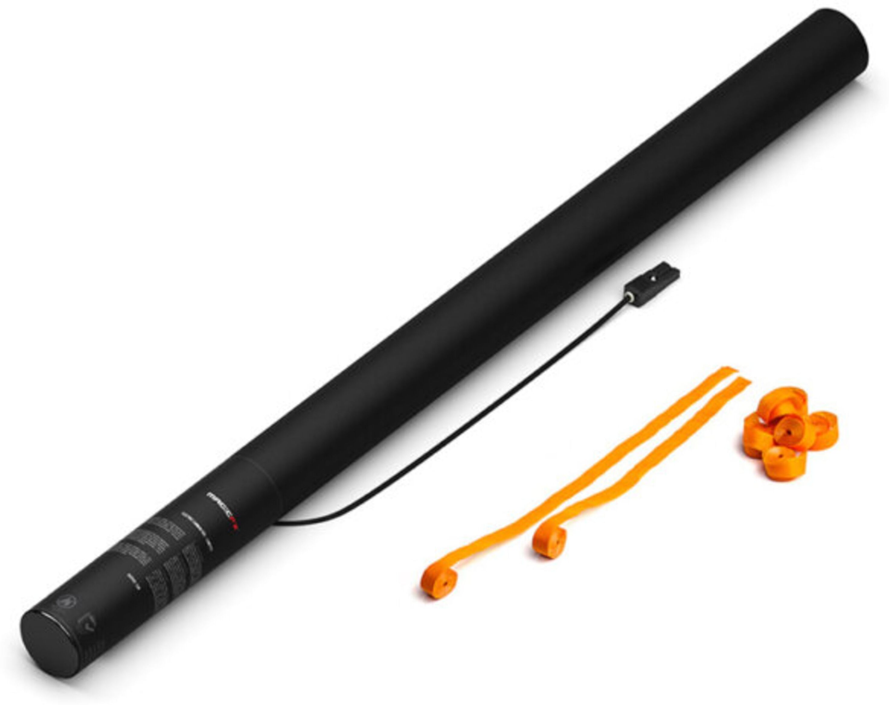 MagicFX Electric Cannon 80cm Str Orange Elektrische Konfettikanone Konfetti Patrone Auffüllmaterial