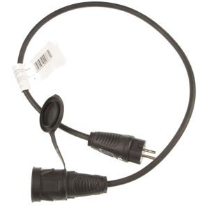 lightmaXX Power Extension Cord 1m 16 A, 3x 1,5 mm² Stromkabel Schuko Schutzkontakt