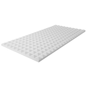 MUSIC STORE Pyramis Absorber 50x100x 3 cm Basotect, weiß - Absorber